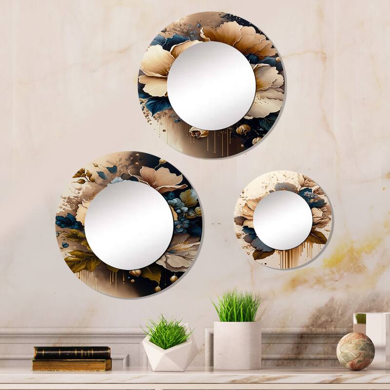 Designart "Native American Warrior Portrait" Native American Art Mirror